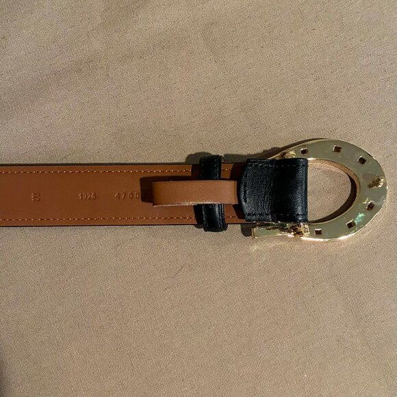 NWOT New Ralph LAUREN Horseshoe Equestrian Belt Size M